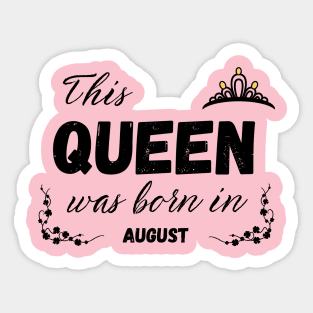 Born in August Sticker